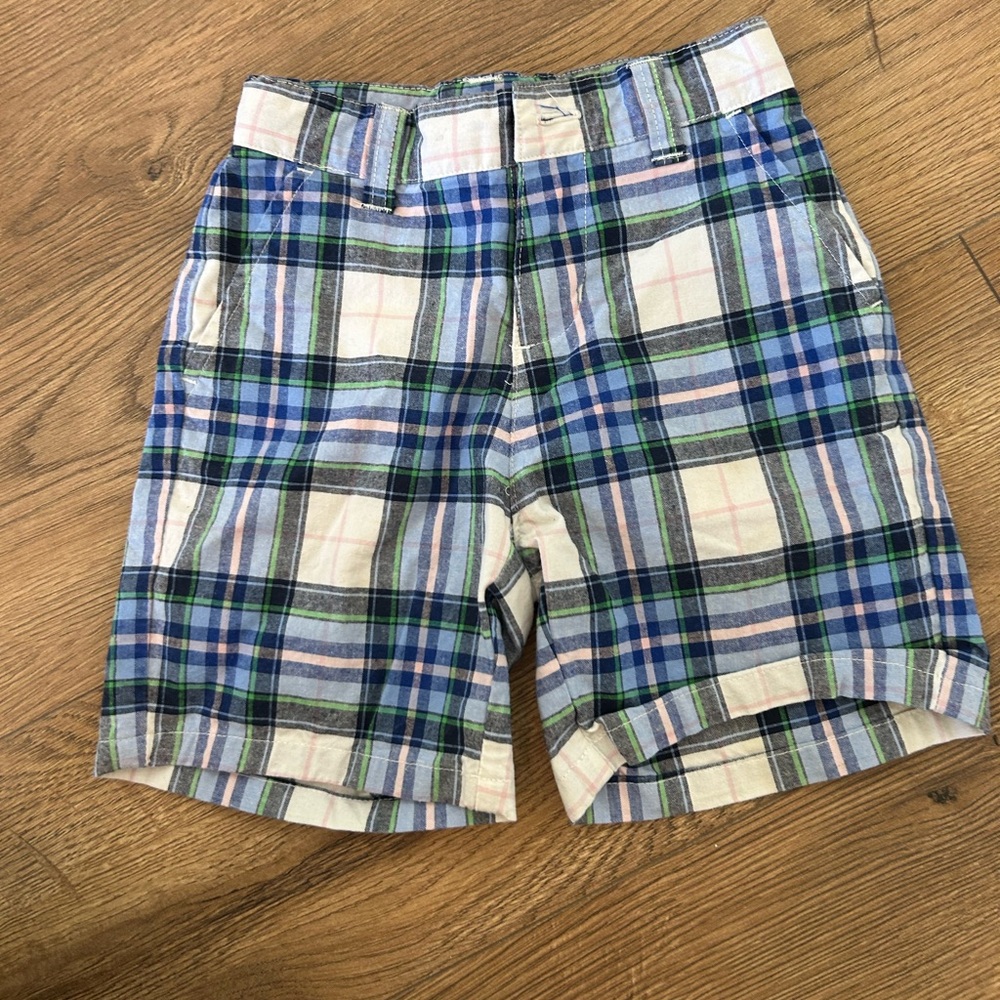 Janie and Jack plaid shorts